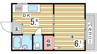 レックインひよどり【2階】の間取り