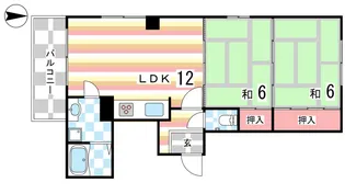 エクセル春日野道【3C号室】の間取り