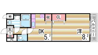 タカラピュア【2階】の間取り