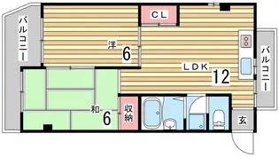 ハイムM2【2階】の間取り