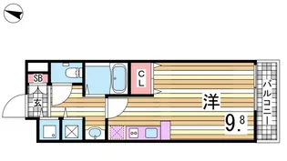 カスタリア三宮【806号室】の間取り