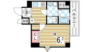 キューブコート【6階】の間取り