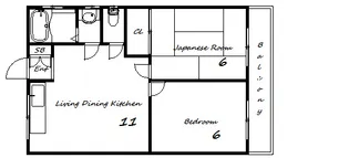 ハウスミエ【3階】の間取り