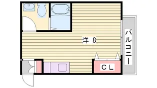 エルデ六甲【206号室】の間取り