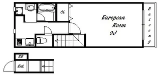 ハートフル有野【2階】の間取り