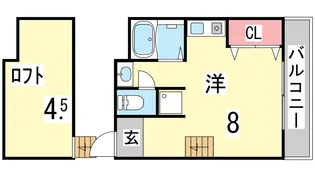 リバーライス11【201号室】の間取り