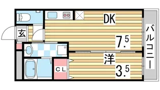 フロレスタ【205号室】の間取り