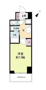 セレニテ神戸元町クレア【4階】の間取り