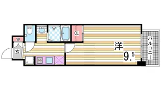 レン元町駅前【303号室】の間取り