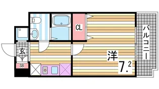 モリタハイツ【4階】の間取り