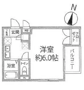 コーポアスナロ【202号室】の間取り