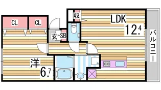 ベンハウス【3階】の間取り