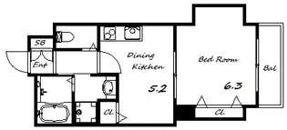 Mano Mansion【5階】の間取り