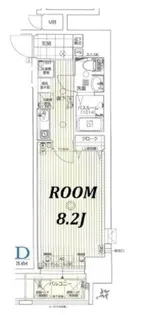 ダイドーメゾン神戸元町【2階】の間取り