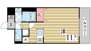 W−STYLE神戸【4階】の間取り