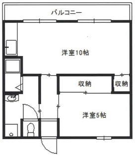 庄山マンション【4階】の間取り