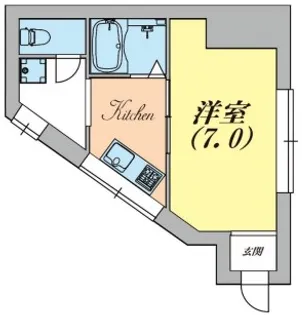 都由乃アパート【2階】の間取り