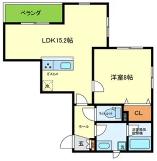villa le Euphoria KITANO【2階】の間取り