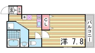 ルミナーレ中山手【5階】の間取り