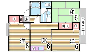 アベニール22【2階】の間取り