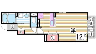 エンプレイスⅡ【1階】の間取り