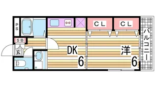 パルメゾン北町【3階】の間取り