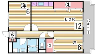 シュロスアリノ【4階】の間取り