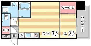 アドバンス三宮ラシュレ【2階】の間取り
