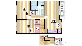 アルトピアーノ北神戸II【2階】の間取り