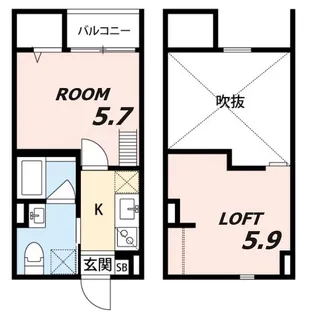アクアレスト神戸西【2階】の間取り