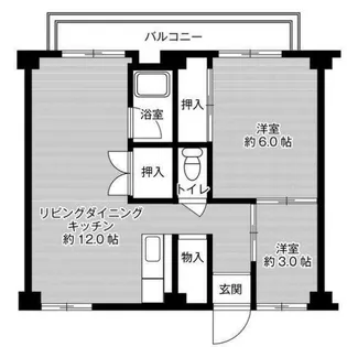 ビレッジハウス鈴蘭台3号棟【3階】の間取り