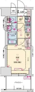 プレサンス神戸セレスティア【8階】の間取り