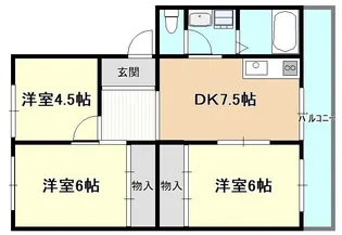 メゾン北鈴【4階】の間取り