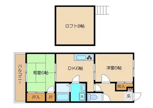 ベルメゾン【2階】の間取り