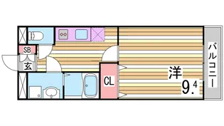 エスポワール壱番館【4階】の間取り