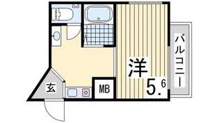ノベラ御幸通【7階】の間取り