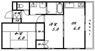 ベルンハイム【1階】の間取り