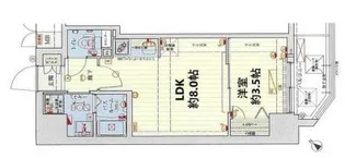 スワンズシティ神戸湊川【5階】の間取り