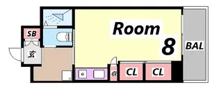 ブルームライフ兵庫【6階】の間取り