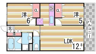 ワコーレ元町ハウス【1302号室】の間取り