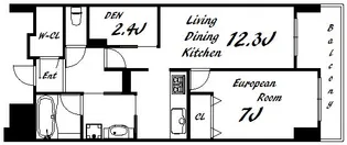 エスコートみなと元町海岸通【11階】の間取り