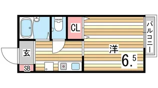 アイズ・ヴィラ岡本【2階】の間取り