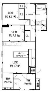 ソルナ板宿【1階】の間取り