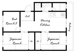 メゾン北鈴【2階】の間取り