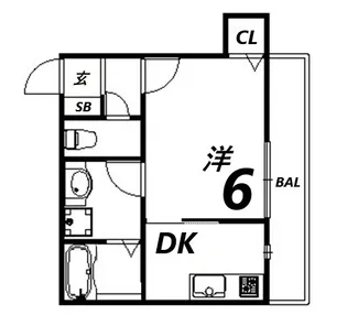 エターナルシー鈴蘭台II【1階】の間取り