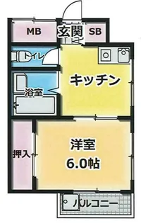 杉村ビル【10階】の間取り