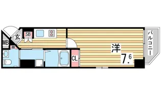ラナップスクエア湊川公園【5階】の間取り