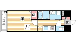ピアグレース神戸【6階】の間取り