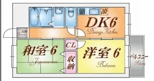 綱崎マンション【2階】の間取り