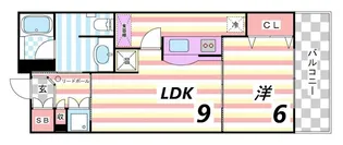 カトルセゾン【6階】の間取り